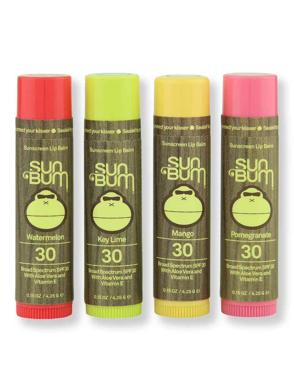 Sun Bum Sun Bum SPF 30 Lip Balm Mango, Key Lime, Pomegranate, Watermelon Lip Treatments & Balms 