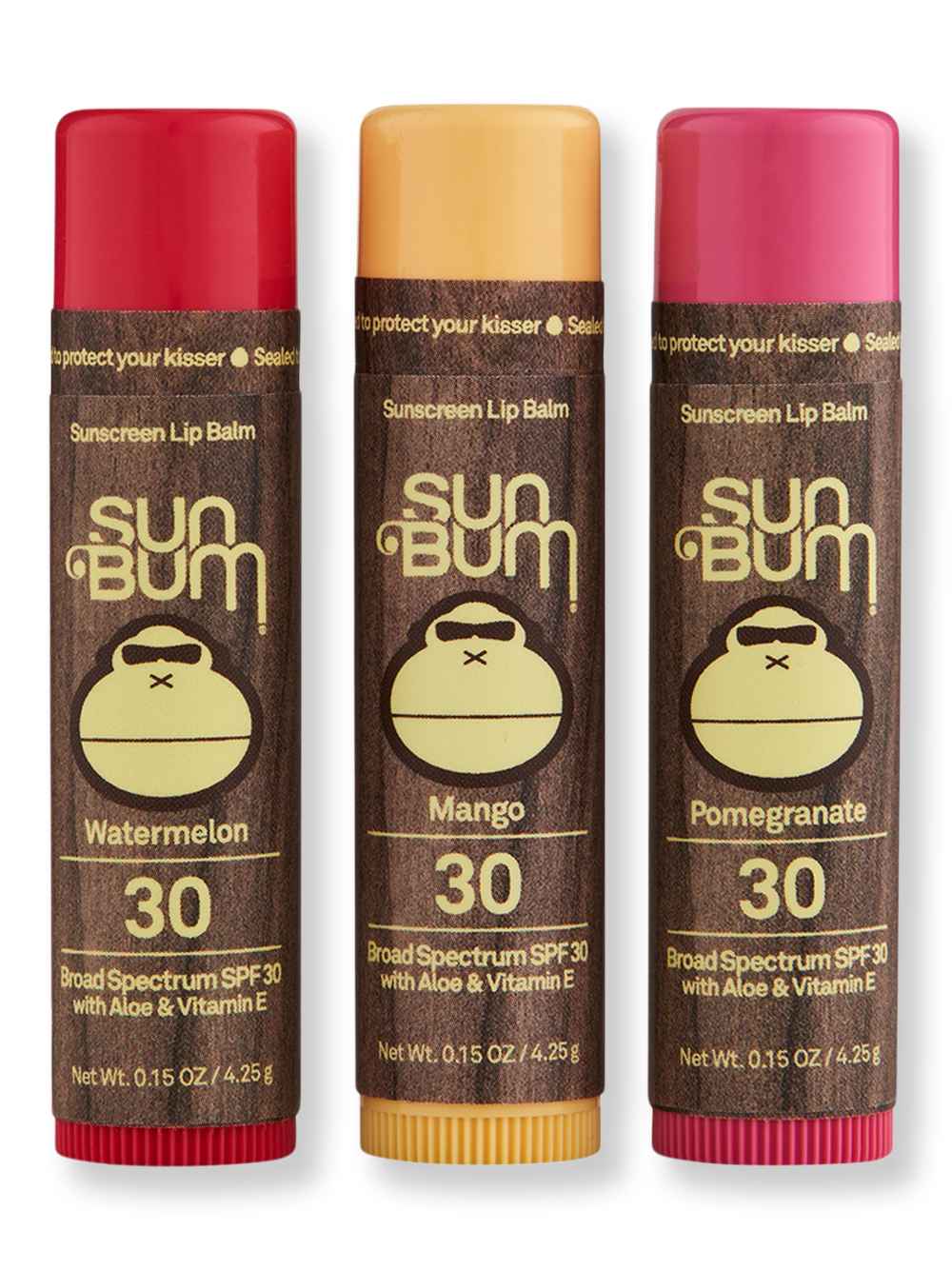 Sun Bum Sun Bum SPF 30 Lip Balm Mango, Watermelon, Pomegranate Lip Treatments & Balms 