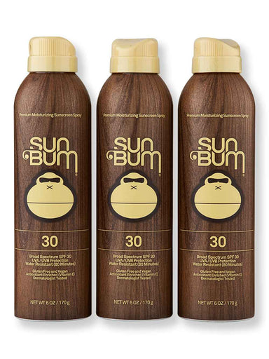Sun Bum Sun Bum SPF 30 Sunscreen Spray 3 Ct 6 oz Body Sunscreens 