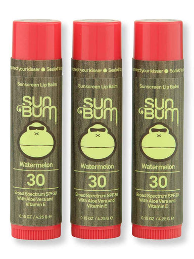 Sun Bum Sun Bum SPF 30 Watermelon Lip Balm 3 Ct Lip Treatments & Balms 