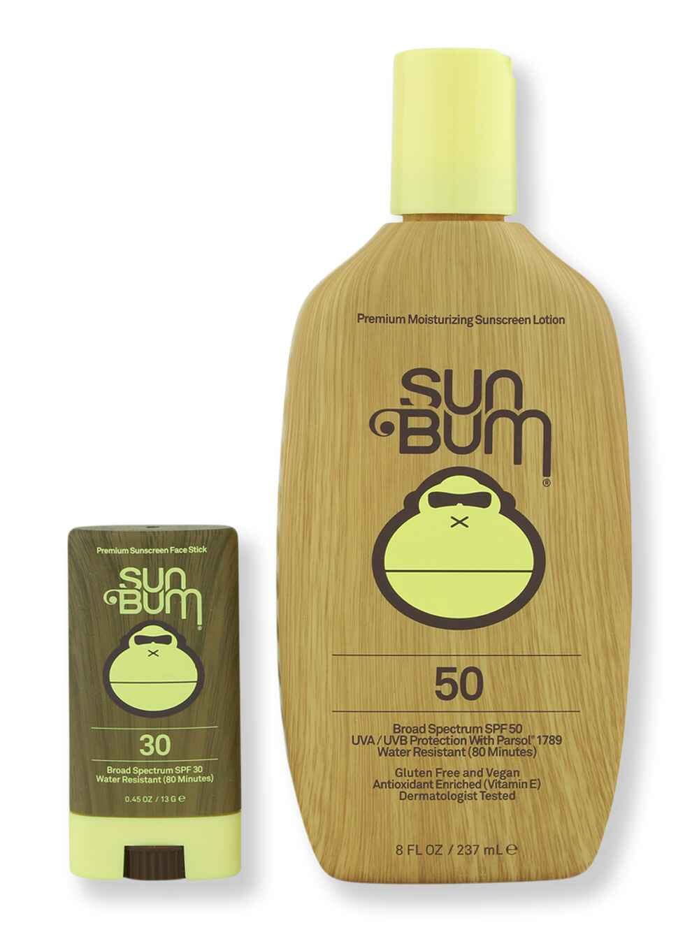 Sun Bum Sun Bum SPF 50 Sunscreen Lotion 8 oz & SPF 30 Sunscreen Face Stick Body Sunscreens 