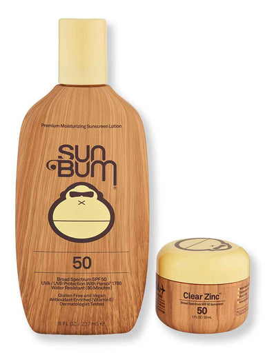 Sun Bum Sun Bum SPF 50 Sunscreen Lotion 8 oz & SPF 50 Clear Zinc Oxide Body Sunscreens 