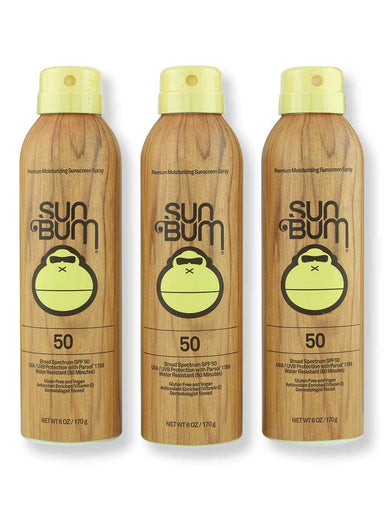 Sun Bum Sun Bum SPF 50 Sunscreen Spray 3 Ct 6 oz Body Sunscreens 