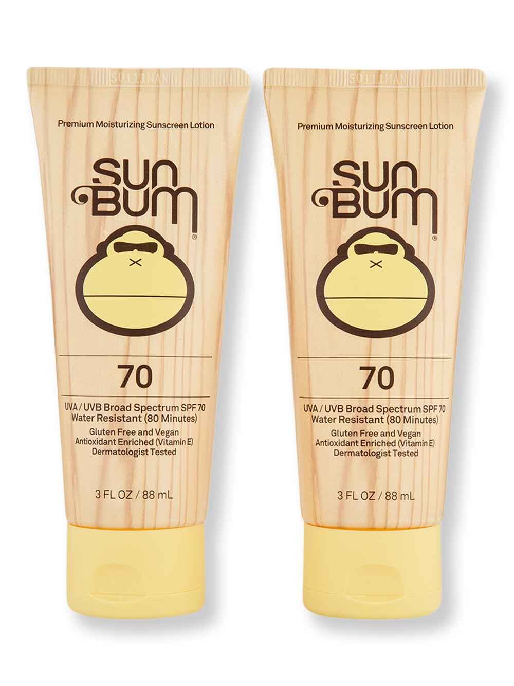 Sun Bum Sun Bum SPF 70 Sunscreen Lotion 2 Ct 3 oz Body Sunscreens 