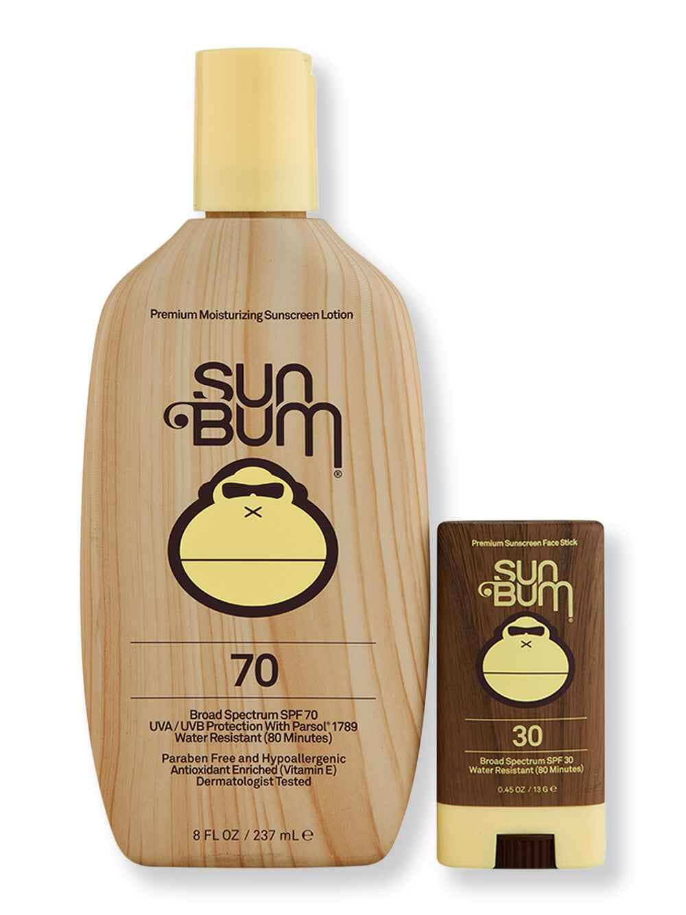 Sun Bum Sun Bum SPF 70 Sunscreen Lotion 8 oz & SPF 30 Sunscreen Face Stick 0.45 oz Body Sunscreens 