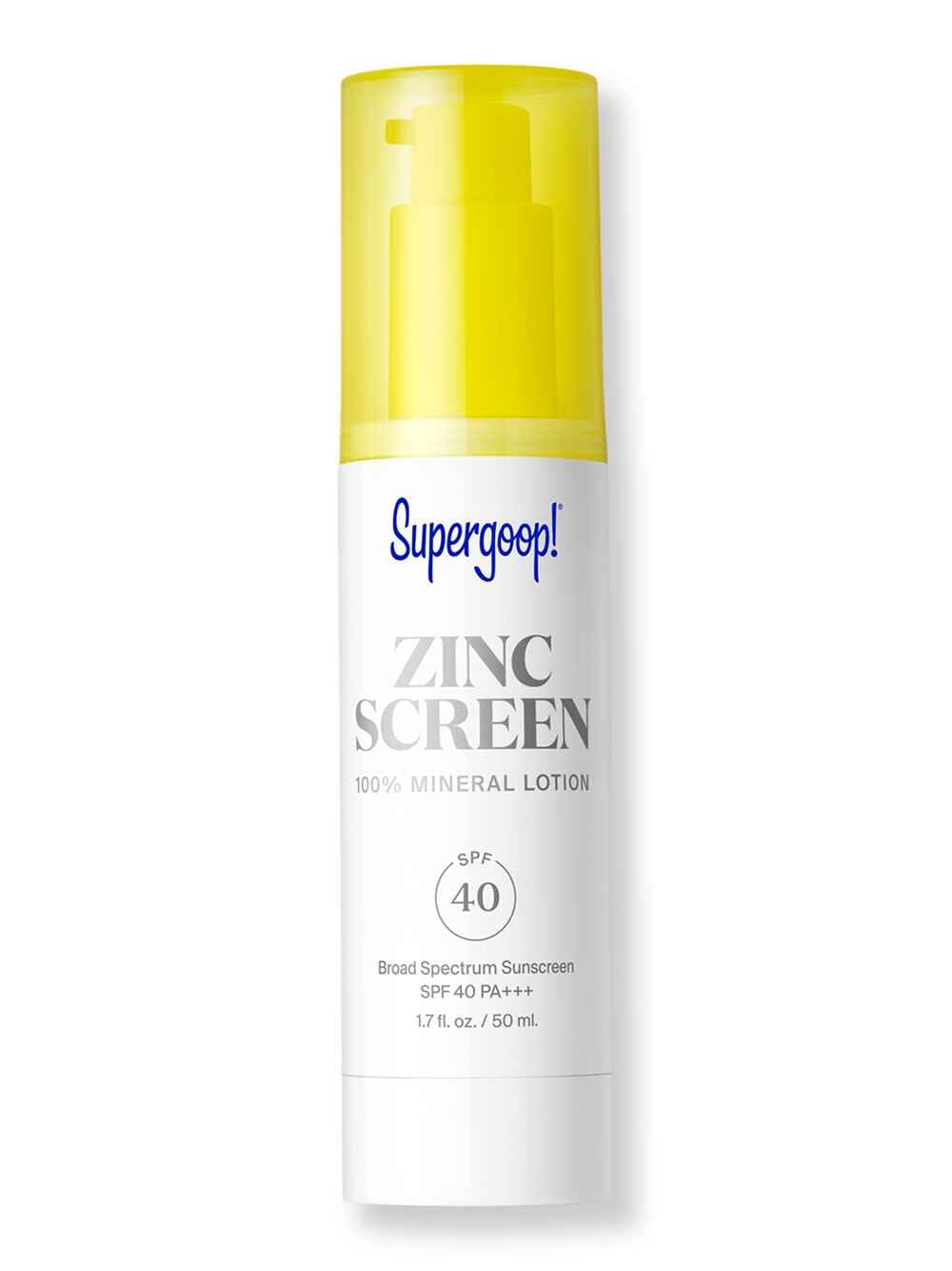 Supergoop Supergoop Zincscreen 100% Mineral Lotion SPF 40 1.7 fl oz Face Sunscreens 