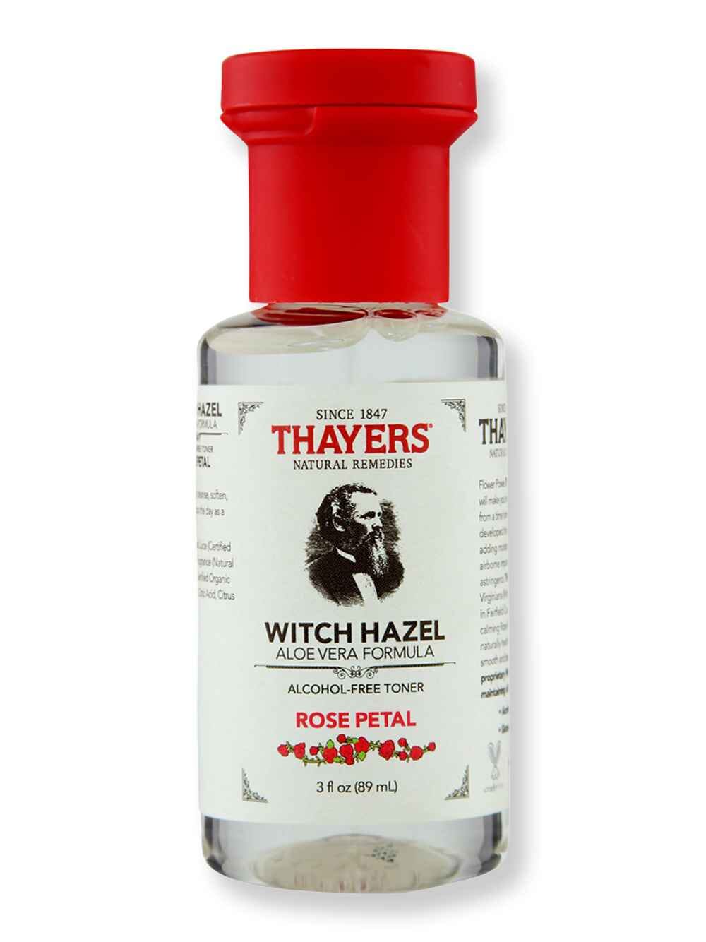 Thayer's Thayer's Alcohol-Free Rose Petal Witch Hazel Toner with Aloe Vera 3 oz Toners 