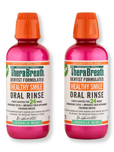 TheraBreath TheraBreath Healthy Smile Oral Rinse 2 Ct 16 oz Mouthwashes & Toothpastes 
