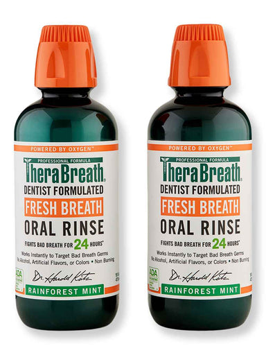 TheraBreath TheraBreath Rainforest Mint Oral Rinse 2 Ct 16 oz Mouthwashes & Toothpastes 