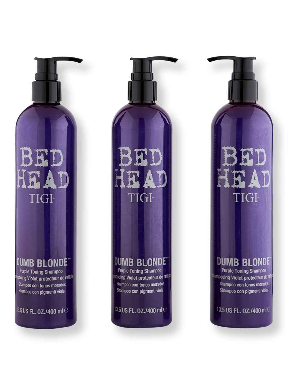 Tigi Tigi Dumb Blonde Purple Toning Shampoo 3 Ct 13.5 oz Shampoos 
