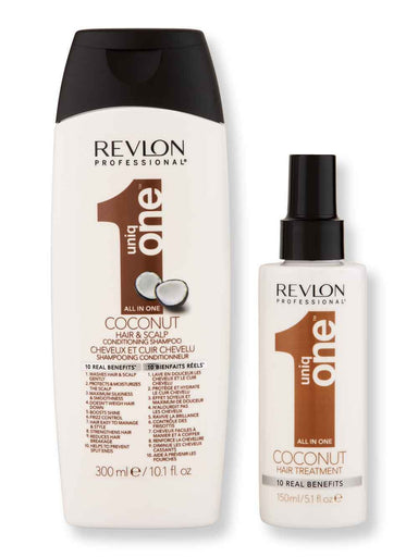Uniq One Uniq One Coconut Hair Treatment 5.1 oz & Coconut Shampoo 300 ml Hair Care Value Sets 